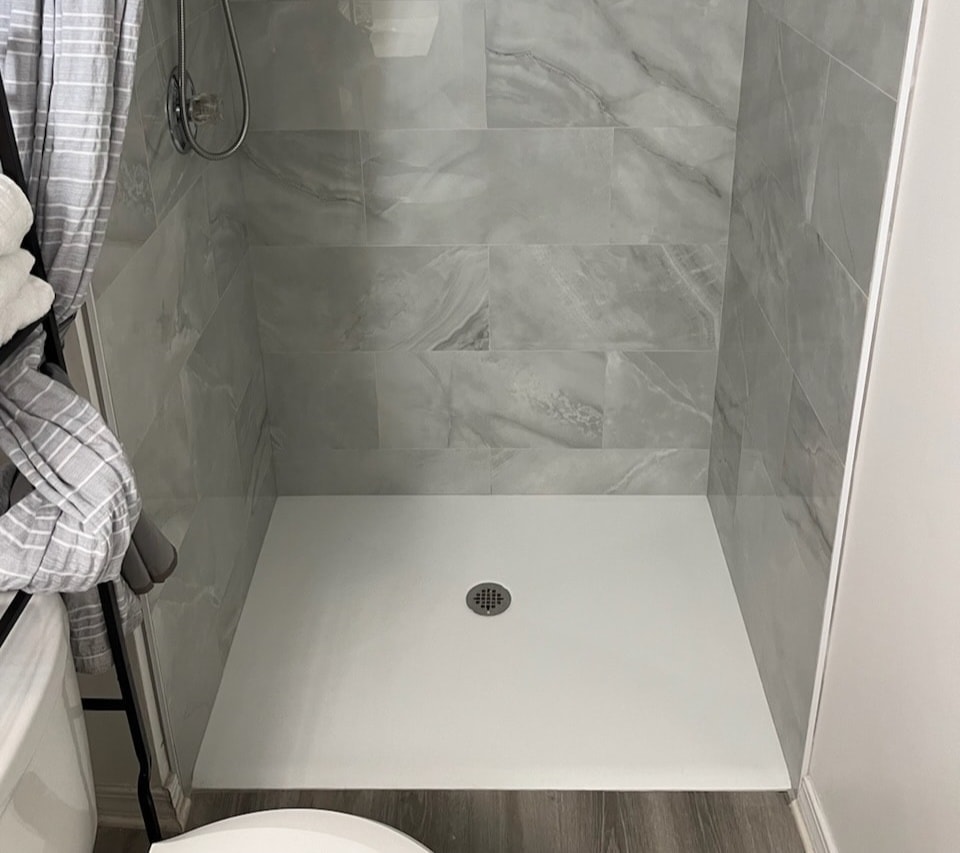 Shower to Curbless Shower Upgrade